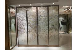 China Screen Partition Ultra Clear 12mm Decorative Fused Glass supplier