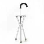 Easily Folding Walking Cane With Chair Handle Convenient Medical Crutch for sale