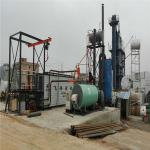 Q235b Steel Bitumen Melting Machine , Easy Transfer Asphalt Drum Mix Plant for sale