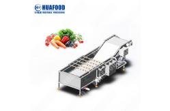 China Automatic Ultrasonic Fruit Vegetable Washing Machine And Blanching Machine supplier