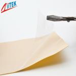 0.15mm thickness UL 94 V-0 thermal conductive electric isolating sheets with 1.3 W/mk conductivity for CPU, IGBTs for sale