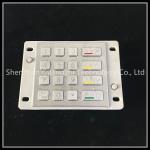 Metal Waterproof Keypad With Anti Etching Braille Button Laser Engraved Logo for sale