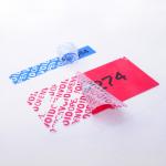 Hot Melt Anti Counterfeit Label Security Sticker with Screen Printing Technology for sale