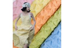 China Breathable Textured Polyester Jacquard Fabric 129gsm For Garment supplier