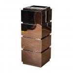 Square Hotel Waste Bin Customized Trash Can Pressing Type Eco Friendly for sale