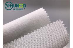 China Plain Weave Polyester Woven Interlining Fabric Single Side Brushed For Men Necktie supplier