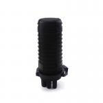 144F Capacity Fiber Optic Splice Closure Black Heat Sealing Cap Type 3 In 3 Out for sale