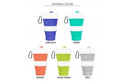 China SGS Collapsible Silicone Drinking Coffee Cup 550ML With Lid supplier