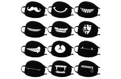 China Polyester Cotton Digital Printing Face Mask With Stretchable Earloops supplier