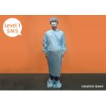 Surgical Disposable Isolation Gowns Elastic Cuff Fluid Resistant for sale