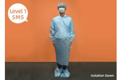 China Surgical Disposable Isolation Gowns Elastic Cuff Fluid Resistant supplier