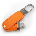 Embossing Logo PU Leather USB Flash Drive 2.0 102x25x10mm 8GB for sale