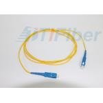 SC / UPC Singlemode Duplex Fiber Optic Patch Cord with G657A Fiber for sale