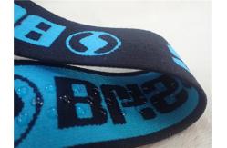 China Twisted 4CM Jacquard Elastic Band / Coating Silicone Elastic Tape supplier