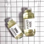 Clear / Frosted Tough Glass Beverage Bottle Reusable Tight Seal Eco Friendly