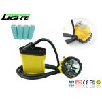 25000 Lux Brightness Miners Helmet Lamp Aluminum Lighting Cup Material Cree Source