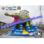 Commercial Crocodile Inflatable Slide , Inflatable Water Slide For Rental for sale