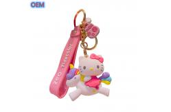 China OEM factory custom Cute Cartoon Keychain Customize 3d Plastic PVC Keychain supplier