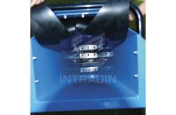 China 13HP Wood Chipper Shredder Double Sides Blades With Adjustable Discharge Chute supplier
