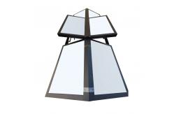 China Rectangular  Aluminum Skylights Heat Insulation Aluminium Roof Windows Remote Control supplier