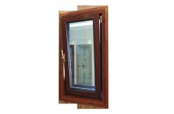 China Aluminium Profile Tilt And Turn UPVC Window Mahogany  Certificated supplier