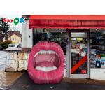 Tarpaulin Custom Inflatable Products Pub Music Party Inflatable Mouth Model Decoration for sale