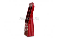 China Red 8 Pockets Custom Cardboard POS Displays Eco Friendly Lightweight supplier
