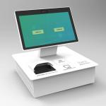 21.5inch TFT LCD Hotel Self Check In Kiosk And Self Checkout Machines for sale