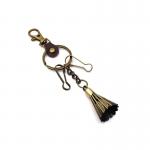 Silk screen printing Zinc Alloy Keychain Carabiner Badminton Keyring for sale