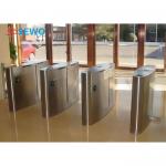 Rfid Gate Reader Flap Barrier Gate Access Control System For Gym Membership for sale