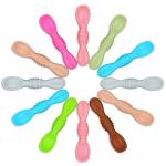 Silicone Rainbow Chew Spoon for Babies and Toddlers Dishwasher and Freezer Safe for sale