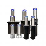 High-Security Automatic Bollards Crash-Rated Hydraulic Rising Bollard with Manual Override Parking Barrier for sale