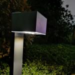 Waterproof Solar Panel Garden Lights 60LM 3.7V 2000mAh Landscape Lamp Post for sale