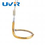 Quartz Circular Infrared Heater Lamp Gold Coating Single Tube Heating Accessories for sale
