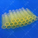 Yellow Optical Pump Transparent Quartz Tube Of Laser Spare Parts for sale