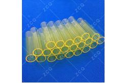China Yellow Optical Pump Transparent Quartz Tube Of Laser Spare Parts supplier