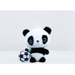 Super Soft Fabric Panda Cute Plush Dolls Black / White Color PP Cotton Filling for sale