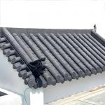 Chinese Traditional Yin Yang Plastic Tile Roof Shingle Korean Roofing Sheet Pvc Synthetic for sale