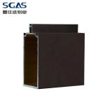 6063 T5 Aluminum Curtain Wall Profiles Extruded Aluminium Profile For Office Building for sale
