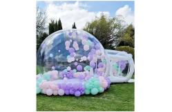 China 3m with blower air pump kids play transparent bubble house inflatable snow globe supplier