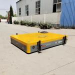 Manual Hydraulic Battery Transfer Cart , 5T Steel Plate Material Transfer Trolley for sale