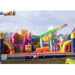 Minion / Spongebob Inflatable Bouncer Amusement Park Slide PVC Vinyl for sale
