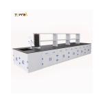 Acid Proof Polypropylene Laboratory Bench , ISO 60cm Lab Island Bench for sale