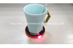 China Melody Flashing Cup Led Coaster Custom Sound Module 95mm Diameter supplier