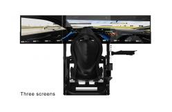 China 3 Screens Direct Drive Car Game Driving Simulator With Ergonomic Design supplier