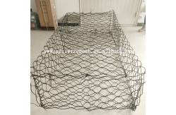 China Double Twisted 6x8cm Galvanized Gabion Baskets Stone Filled Cages Hexagon Preventing Rock Breaking supplier