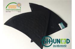 China Black Men Garment Shoulder Padding With Polyester / Cotton / Glue supplier