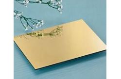 China Polyester Coating AA3003 5000mm Gold Mirror Aluminum Composite Panel supplier
