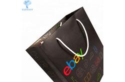 China Offset Printing Black Paper Gift Bags With Handles Eco Friendly supplier