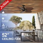 Hotel Decorative Classic Ceiling Fans 52 Inch Energy Saving Flower Design for sale